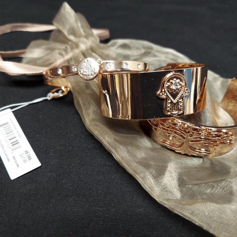 Rose gold bracelets/cuffs