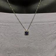 Charter Club Purple Cubic Zirconia Necklace and Earrings Set