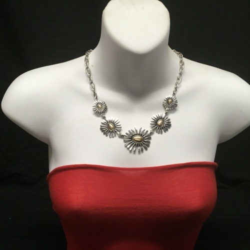 Sunflower Pendant Necklace