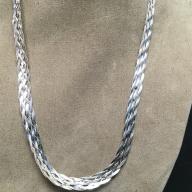 SS HB BRAID NECKLACE