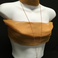 Charter Club. Gold tone necklace with glass pendant