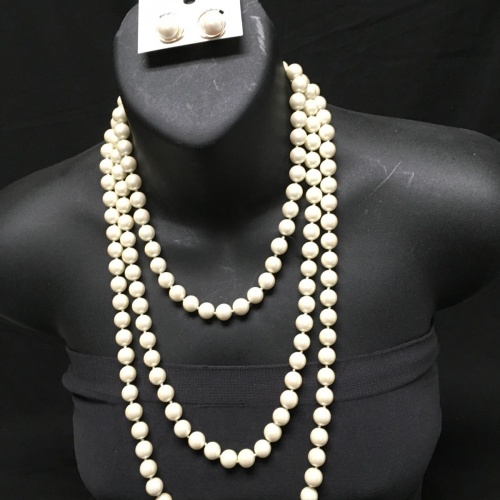 Charter Club faux Pearl  necklace and earrings