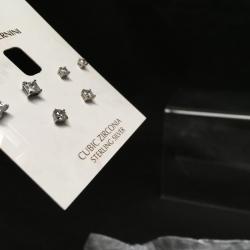 Giani Bernini Cubic Zirconia Sterling Silver Stud earrings