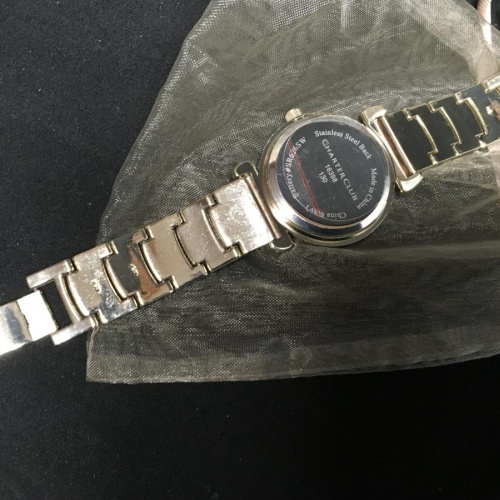 Charter Club Gold Tone Watch with Crystals