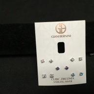 Giani Bernini Cubic Zirconia Earrings Sterling Silver Studs
