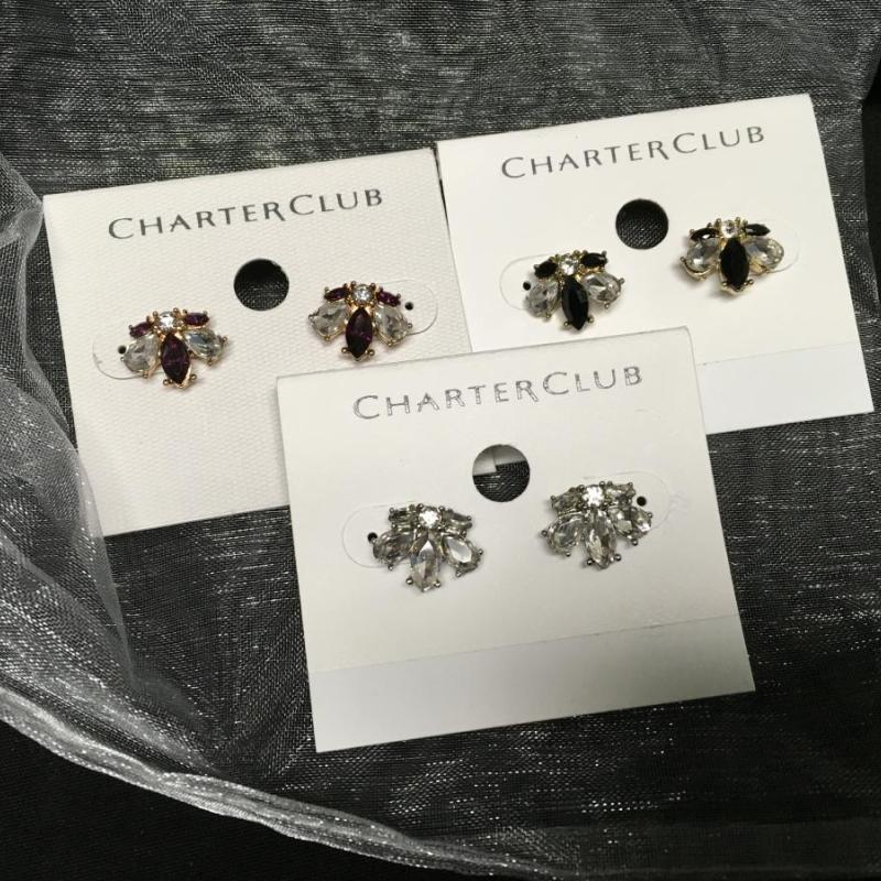 Charter Club RHD Crystal Stud Earrings