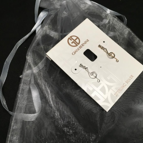 Giani Bernini “ Treble Clef” Sterling Silver Earrings