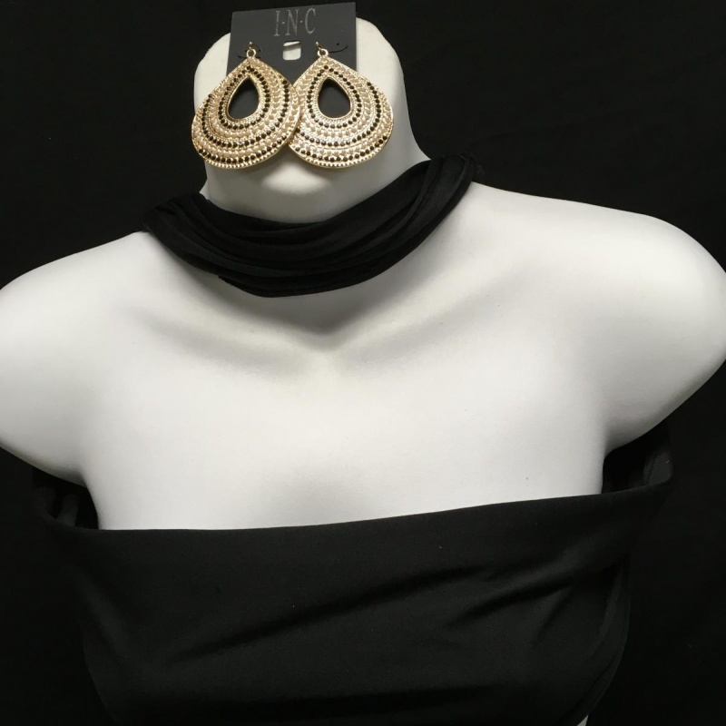 INC Large teardrop earrings