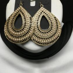 INC Large teardrop earrings