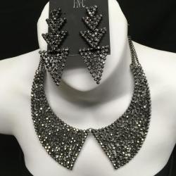 M. Haskell Statement  Collar Necklace & Triangle Earrings