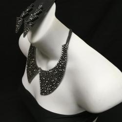 M. Haskell Statement  Collar Necklace & Triangle Earrings