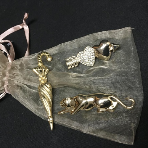 Gold-Tone Pin/Brooches