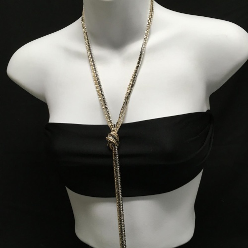 Charter Club Silver/HM/BRNZ Knot Fringe Necklace & Earrings