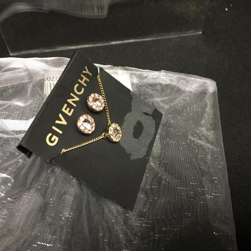 GIVENCHY Rose-Gold Necklace & Earrings