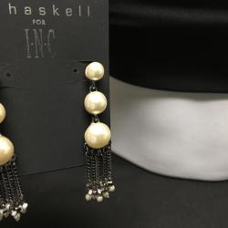 M. Haskell Pearl Layered Earrings