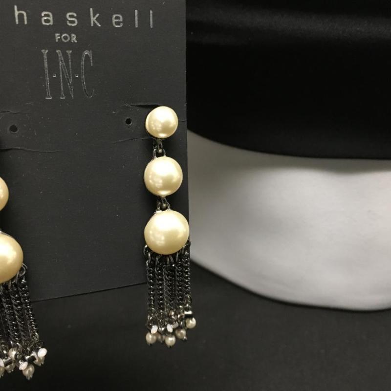 M. Haskell Pearl Layered Earrings