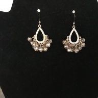 Vintage Style Gold Beaded Dangles