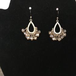 Vintage Style Gold Beaded Dangles