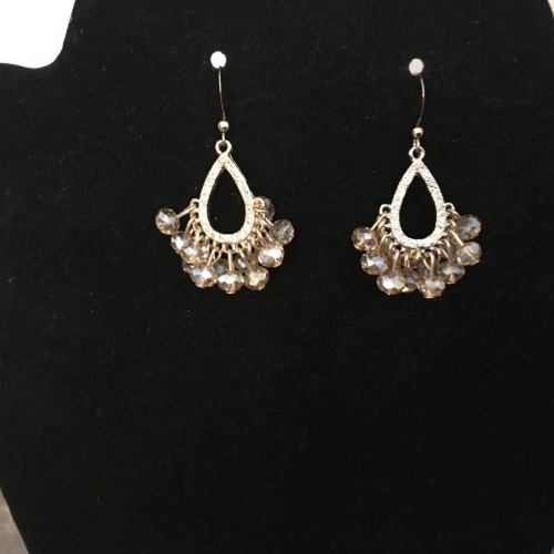 Vintage Style Gold Beaded Dangles