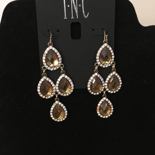 I.N.C BRZ Pave Tear Chandelier