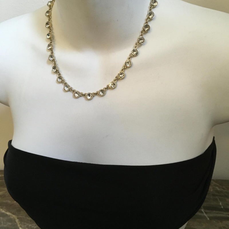 Statement Necklace with large crystals