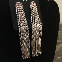 M.Haskell for I.N.C Rose Crystal Paved  Earrings