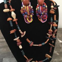 Beautiful Tribal Set Necklace and Earrings