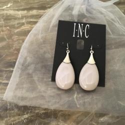 I.N.C Large Grey Teardrop Earrings