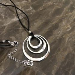 Robert Lee Morris (RLM) Sterling Silver Concentric Circle Necklace