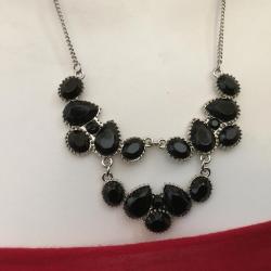 Charter Club Black small chain link Necklace and Earrings