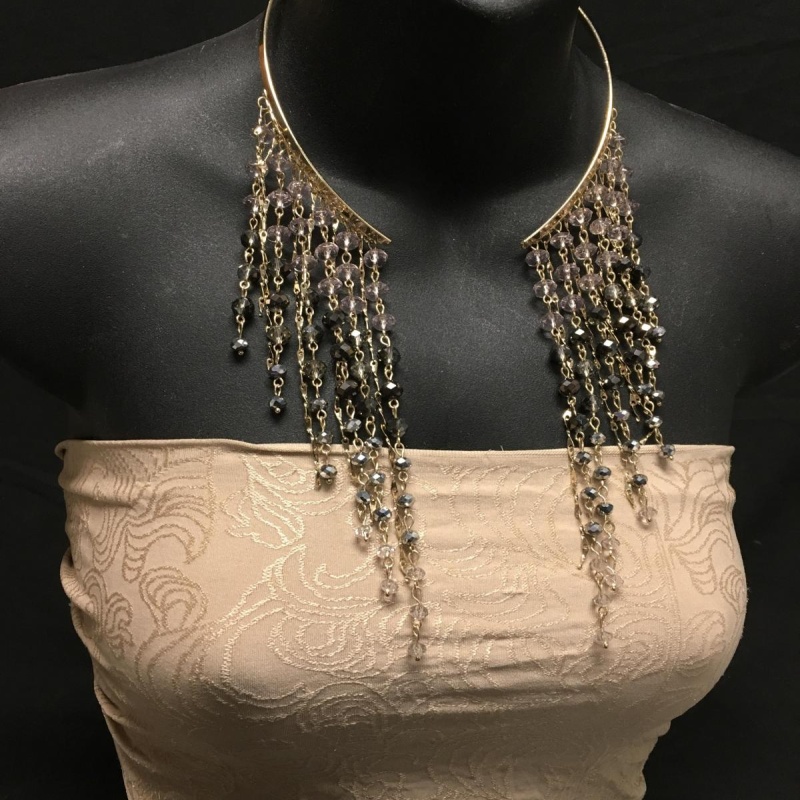 I.N.C Beaded Drape Collar