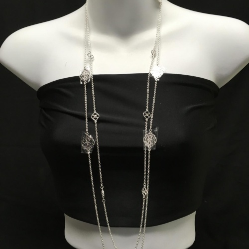 Vera Bradley Signature Double Layer Silver-Tone Necklace