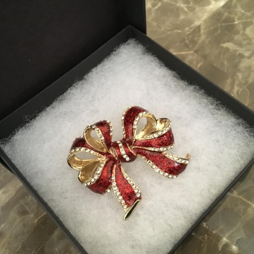 Red Ribbon Brooch