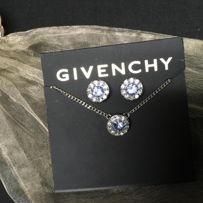 GIVENCHY Crystal Necklace and Earrings