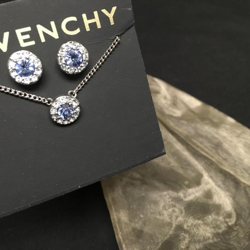 GIVENCHY Crystal Necklace and Earrings