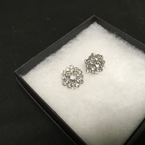 Carolee New York Cluster Crystal Earrings