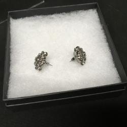 Carolee New York Cluster Crystal Earrings