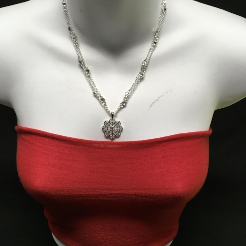 Vera Bradley Double Necklace and Medallion