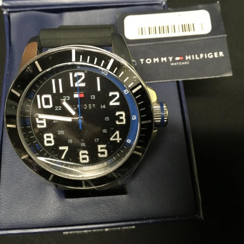 Tommy Hilfiger Men’s Black Silicon Watch