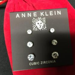 Anne Klein Cubic Zirconia Stud