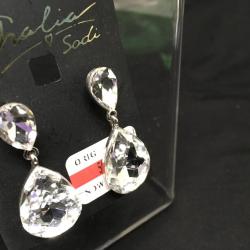 Thalia Sodi Silver Crystal Teardrop earrings