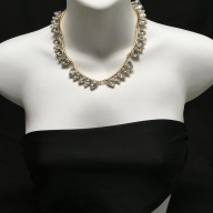 I.N.C Gold Crystal Triangle Collar Necklace