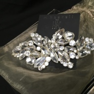 M. Haskell Gold Crystal Statement Pin