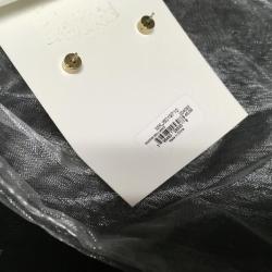 Michael Kors Crystal  Gold Heart stud Earrings AUTHENTIC