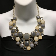 INC Gray Multi-Color BIB