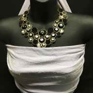 INC Jet and Druzy Collar