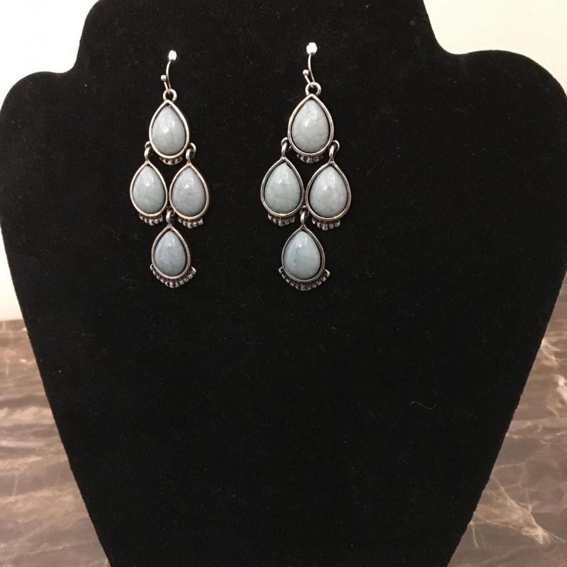 I.N.C Faux Turquoise Teardrop Earrings