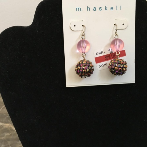 M. Haskell double drop earrings