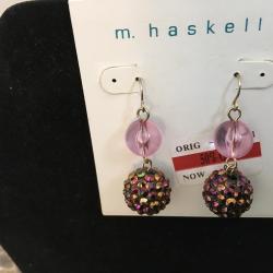 M. Haskell double drop earrings