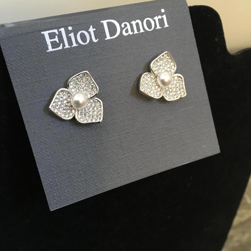 Eliot Danori Crystal Flowers w/Small Faux Pearl